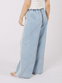 Wide Leg Denim Pants