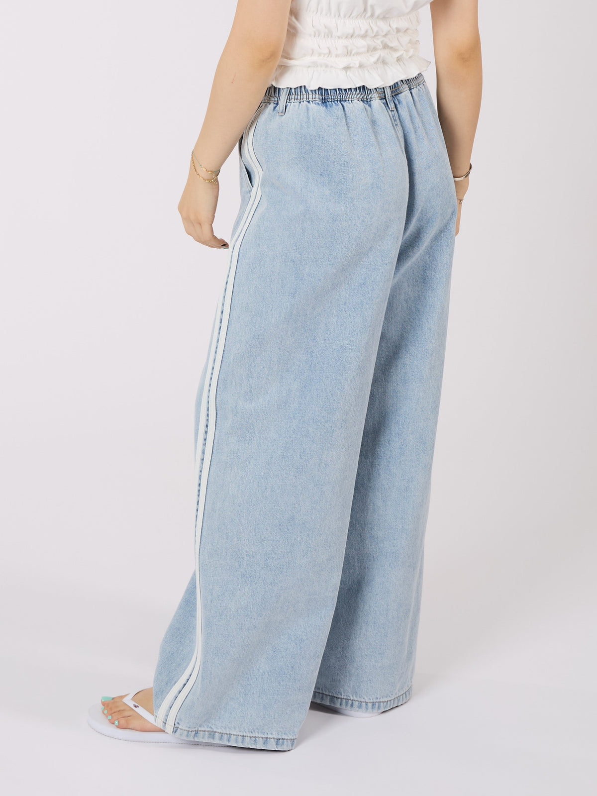 Wide Leg Denim Pants