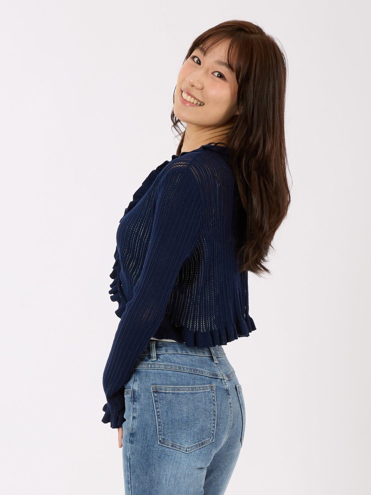 Pointelle Knit Cardigan