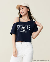 Snoopy Collection, One Shoulder Tee