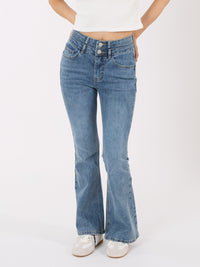 Double Waist Flared Jeans