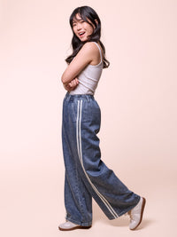 Wide Leg Denim Pants