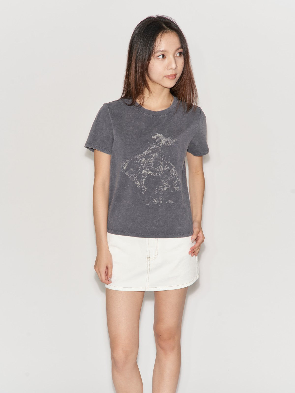 Twill skirt