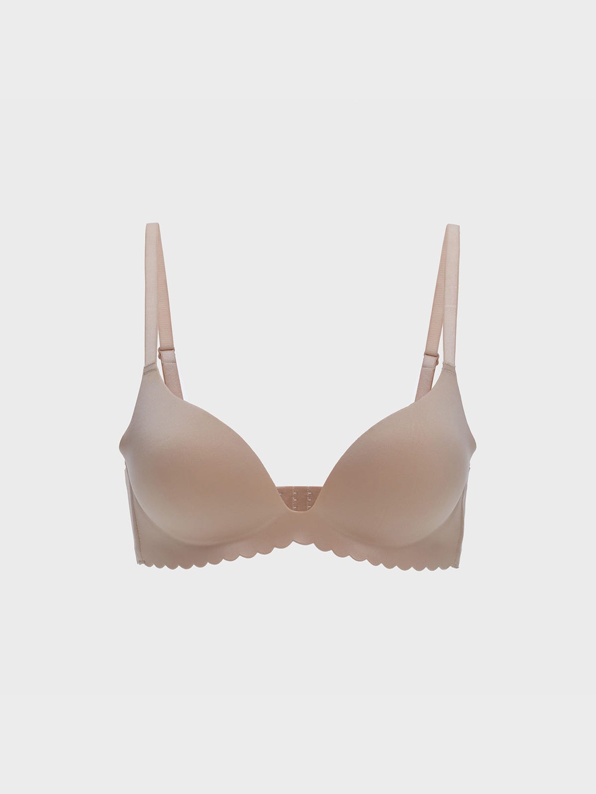 ANNABELL, Seamless Wireless Push-up Bra - 8f6-camel