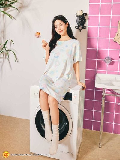 HOMEWEAR NIGHT DRESSES 連身睡裙 家居服,CHUPA CHUPS COLLECTION 珍寶珠系列
(TW: 加倍佳系列)