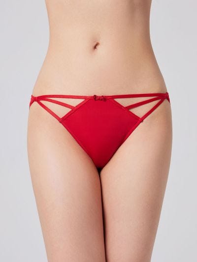 GRACELYN SOLID, Lace Tanga Brief